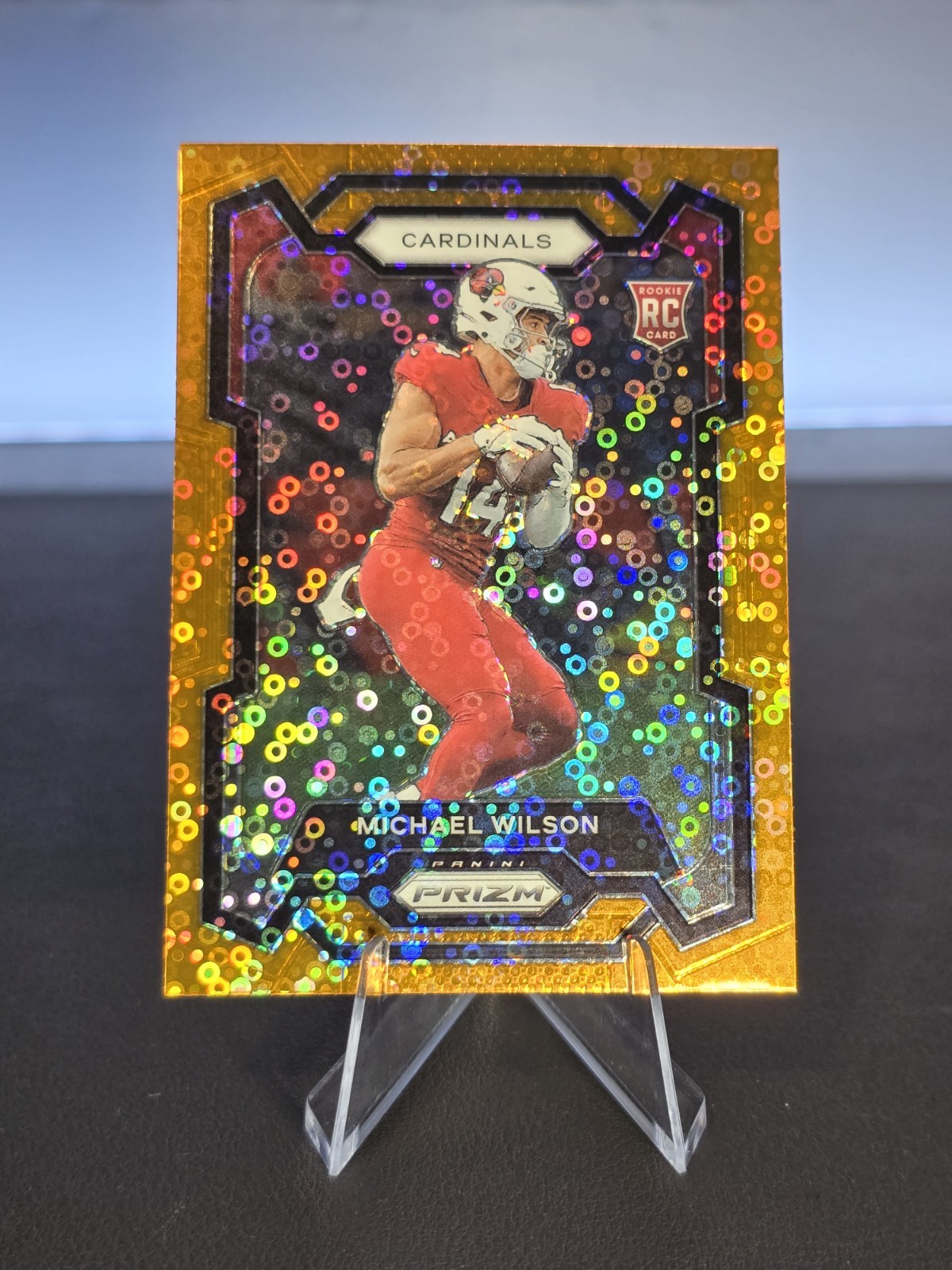 Michael Wilson 2023 Panini Prizm #303 Orange Disco