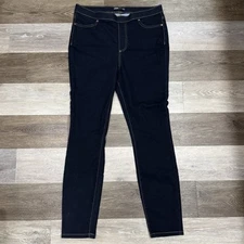 Simply Vera Vera Wang Dark Blue Denim Leggings Women’s Sz Large Skinny Leg EUC!