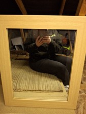 Pine Framed Mirror 53cm X 63cm In Excellent Condition