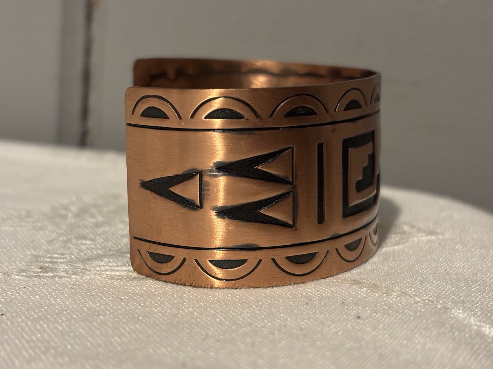 Bell Trading Post Solid Copper Wide Cuff Bracelet… - image 3