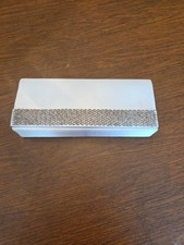 Sequined Silver Clutch 9.5 Inches Wide