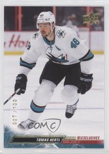 2022-23 Upper Deck Series 2 UD Exclusives 7/100 Tomas Hertl #393 7ci