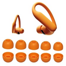 Adhiper Replacement Ear Tips for Beats Powerbeats Pro 2 Electric Orange