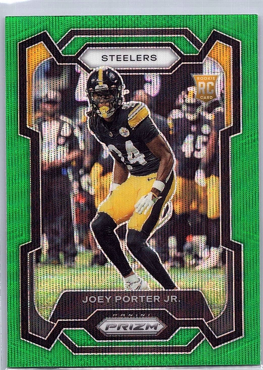 2023 Panini Prizm - Rookies Joey Porter Jr. #386 Green Wave Prizm (RC)