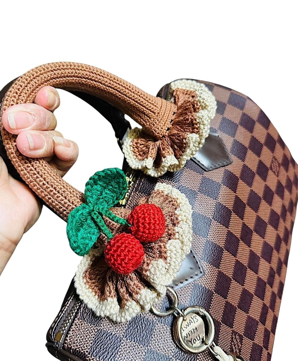 Free Shipping Handle cover crochet for LV SPEEDY 25,30,35  display picture 2