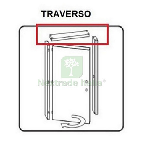Traverso Porta Microtec Rovere Grigio 210x70 | Sicurezza per Casa