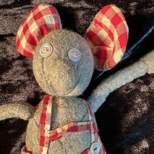 Scarce Dressed MOUSE-Gray Turn-Of-The-Century. Possibly handmade.
