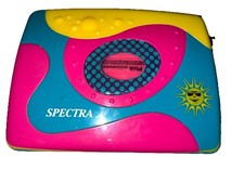 Spectra SC-5A Portable Stereo Cassette Player Vintage 80s Style With cassettes