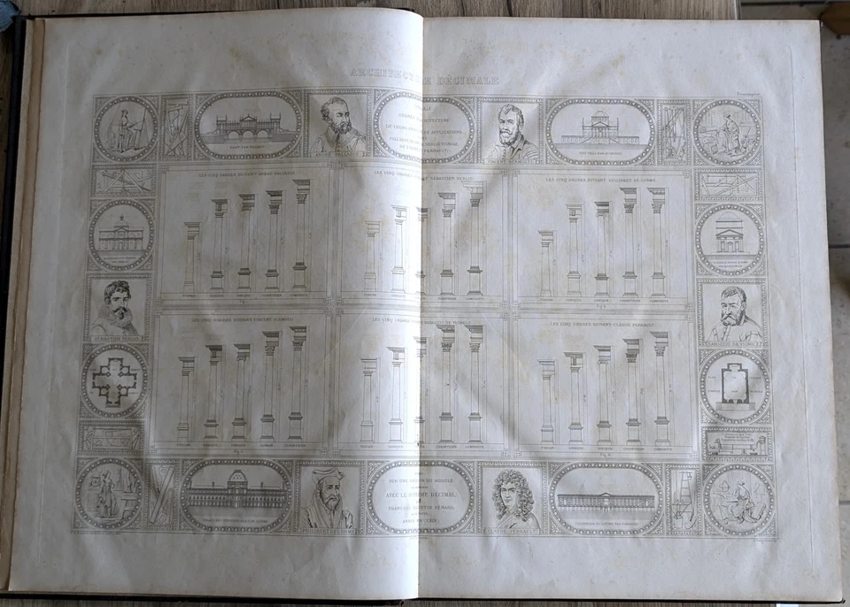 Rarissime livre d' Architecture Augustin Renard 1854 In-folio 42 pl. - Photo 4/4