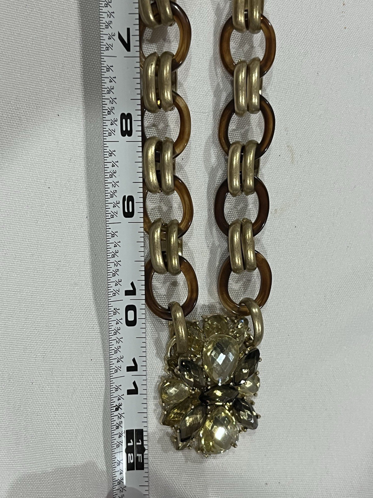 Cookie Lee Necklace Statement Abstract Rhinestone… - image 15