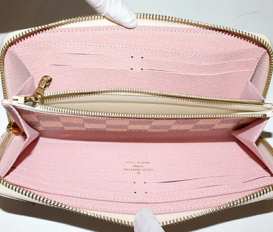 Cartera Louis Vuitton Damier Azul Clemence Mujer Blanca Talla Única Foto 3 de 4