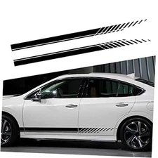  Universal Vinyl Side Body Car Decals Racing Stripes Sticker Stripe Black