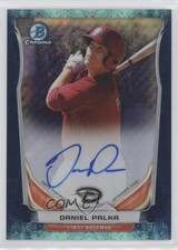 2014 Bowman Chrome Prospect Bubbles Refractor 58/99 Daniel Palka Auto 5j0
