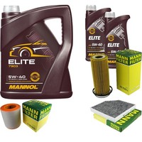 Inspektionspaket 7L Mannol Elite 5W-40 FüR Audi A6 2.8 FSI 3.0 Tfsi Quattro A7