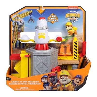 PAW PATROL:  Rubble & Crew Launch 'n' Spin Spaceship Playset
