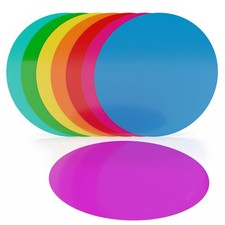 8 Pack Dry Erase Dots 11 inch Colorful Dry Erase Circles for Tables Whiteboar...