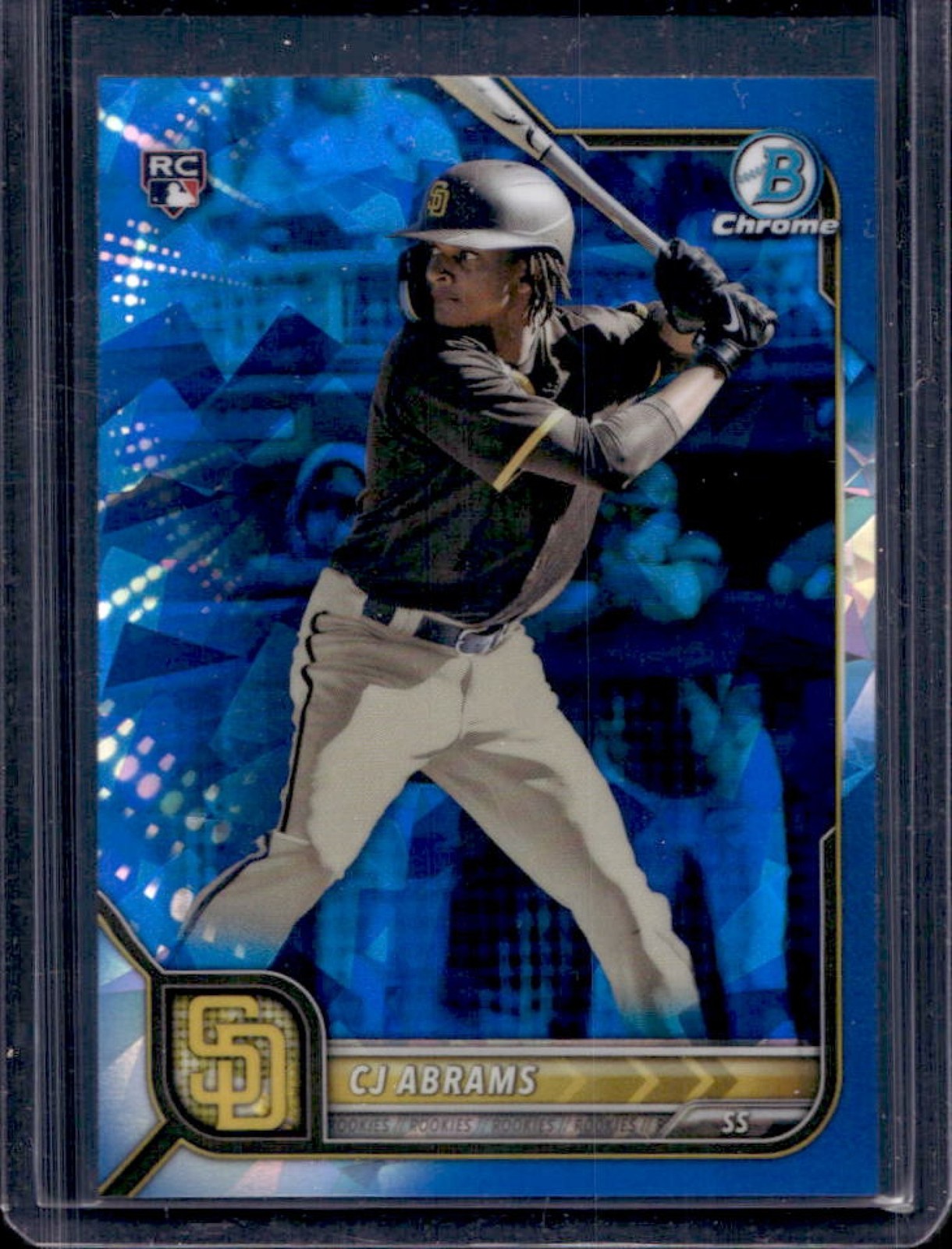 2022 Bowman Chrome Sapphire CJ Abrams Rookie RC #12 Padres