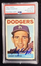 1964 Topps #200 Sandy Koufax Signed Dodgers PSA 4 VG-EX Auto