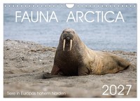 "Calendar 2027 · US Version · Arctic Fauna (Wall Calendar 2027 12\" × 8\" Landscape"