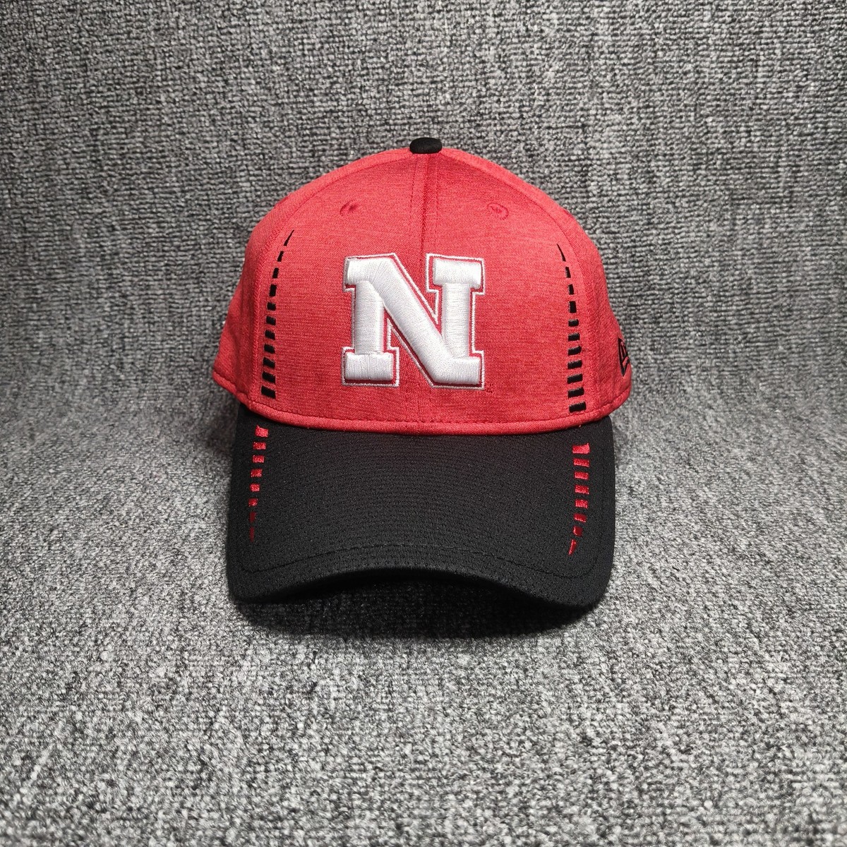 New Era Nebraska Huskers Red Black Strapback Cap Hat