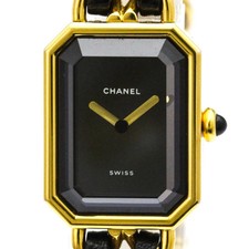 CHANEL Premiere Size L Gold Plated Quartz Ladies Watch H0001 BF591623