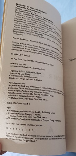 SIMON R. GREEN Ghost Finders VOICES FROM BEYOND, GHOST OF A DREAM, SMILE, CHANCE - Picture 12 of 24