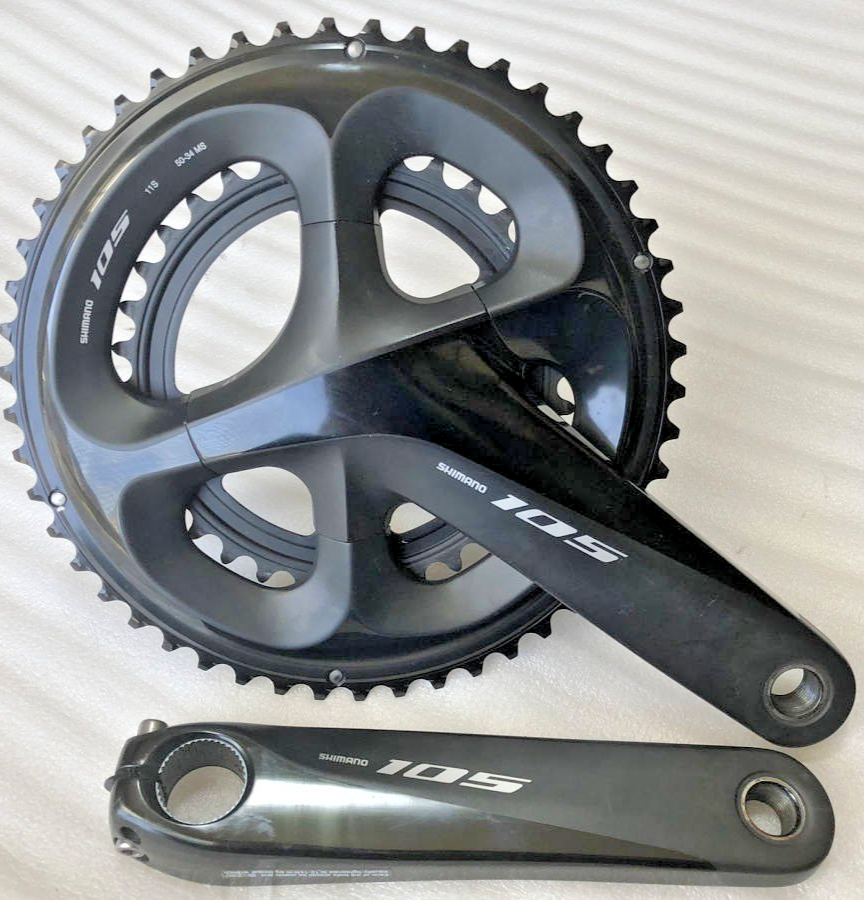Shimano 105 FC-R7000 160mm 50/34T 11-Speed Road Bike Crankset With