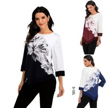 Blusas De Mujer Mangas Estampada Largas Elegante Camisa Para Mujer Blusa Moda