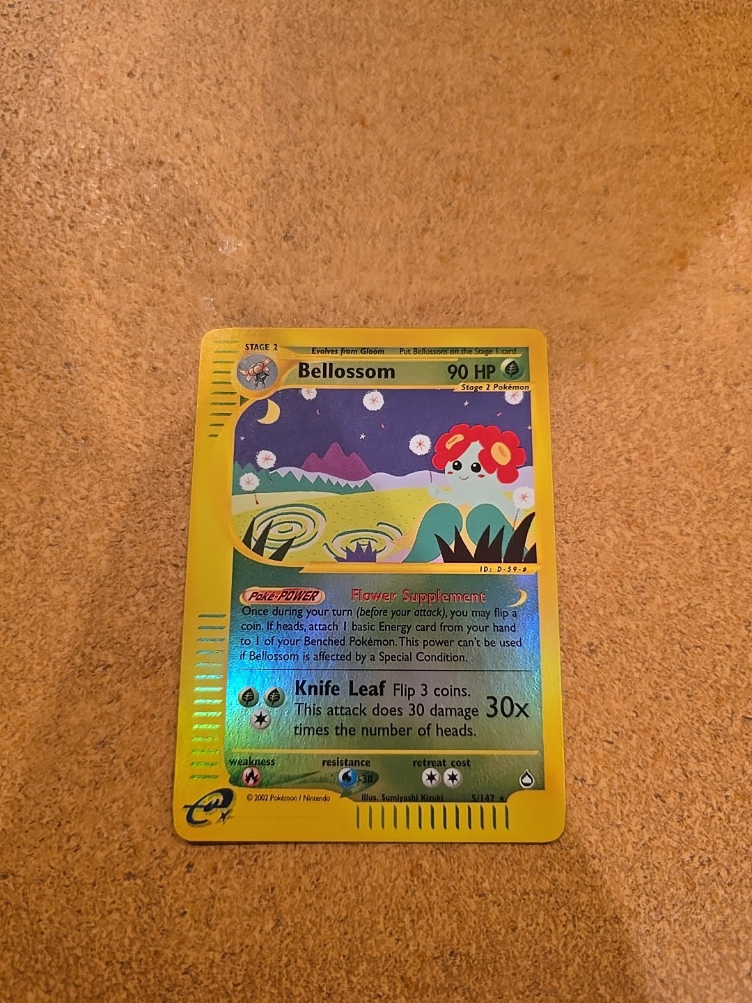 Pokémon TCG Bellossom 5/147 Aquapolis Reverse Holo (NM)!!
