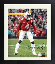 Jordan Fuller signed Ohio State Buckeyes NCAA Licensed 8x10 Photo #4 Framed- COA