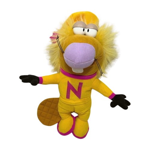 1997 Nickelodeon Angry Beavers Slumber Party Pajama Norbert Plush Doll 12" VTG