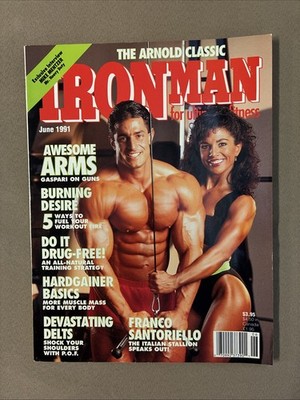 Ironman Bodybuilding Muscle Magazine / Franco Santoriello / 06-91