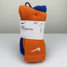 Nike Everyday Plus Crew Socks 3 Pairs Dri-fit Cushioned YOUTH 3Y-5Y BRAND NEW