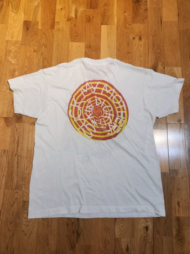 Camiseta gráfica masculina branca rara vintage anos 80 Anthrax Suck My Motherf@*kin D**k G - Imagem 4 de 4