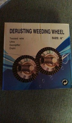 Derusting Weeding Wheel 8´´Neu noch original verpackt gezopfter Draht