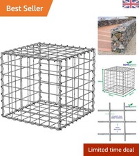 Weather-Resistant 10 Gauge Galvanized Gabion Basket for Landscaping and Fencing