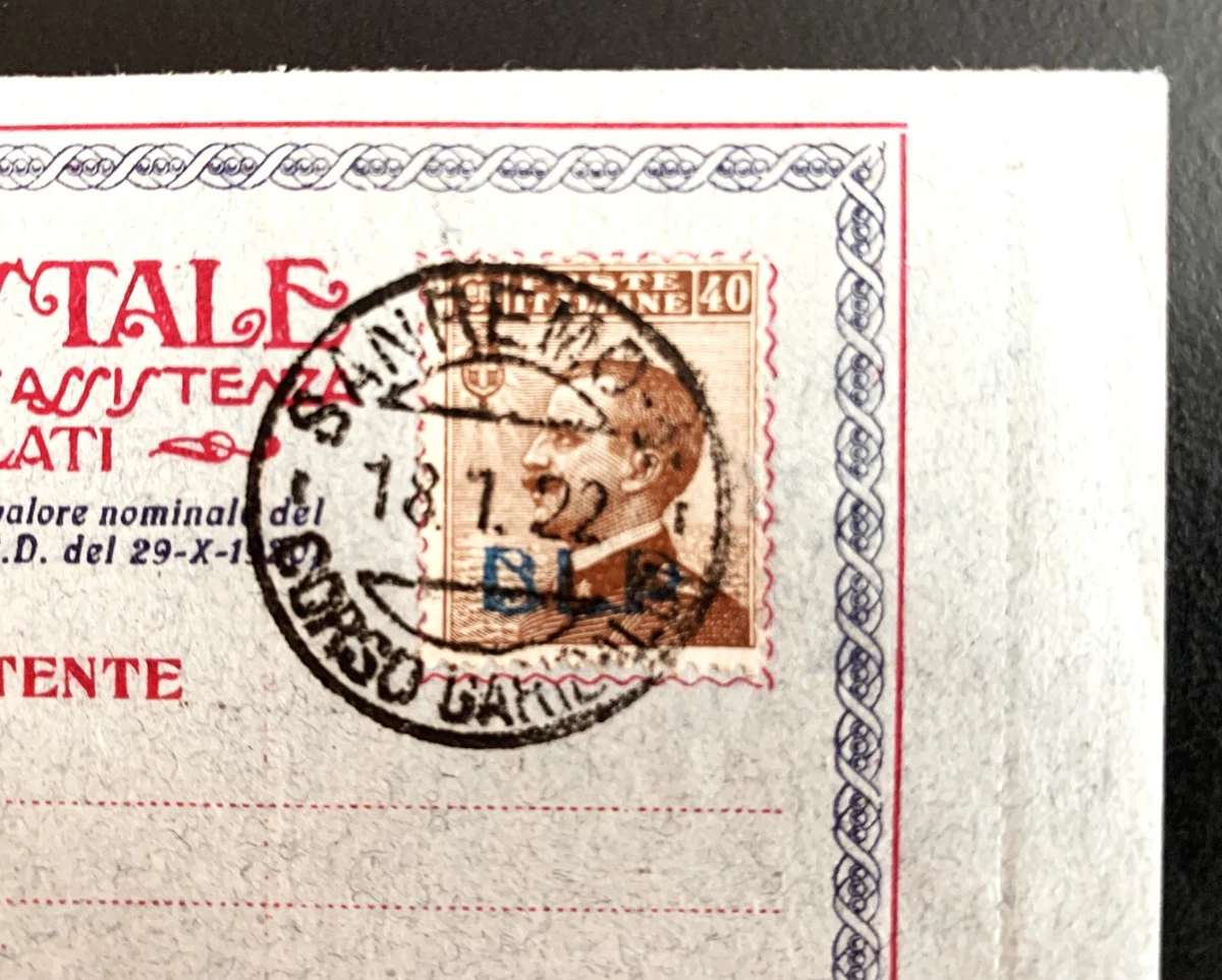 Italien: 2 Anzeigenbriefe "BUSTA-LETTERA-POSTALE", gestempelt