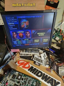 NBA MAXIMUM HANGTIME PCB JAMMA ARCADE BOARD REV L1.03 MINIMAL SPRITE ISSUES.  