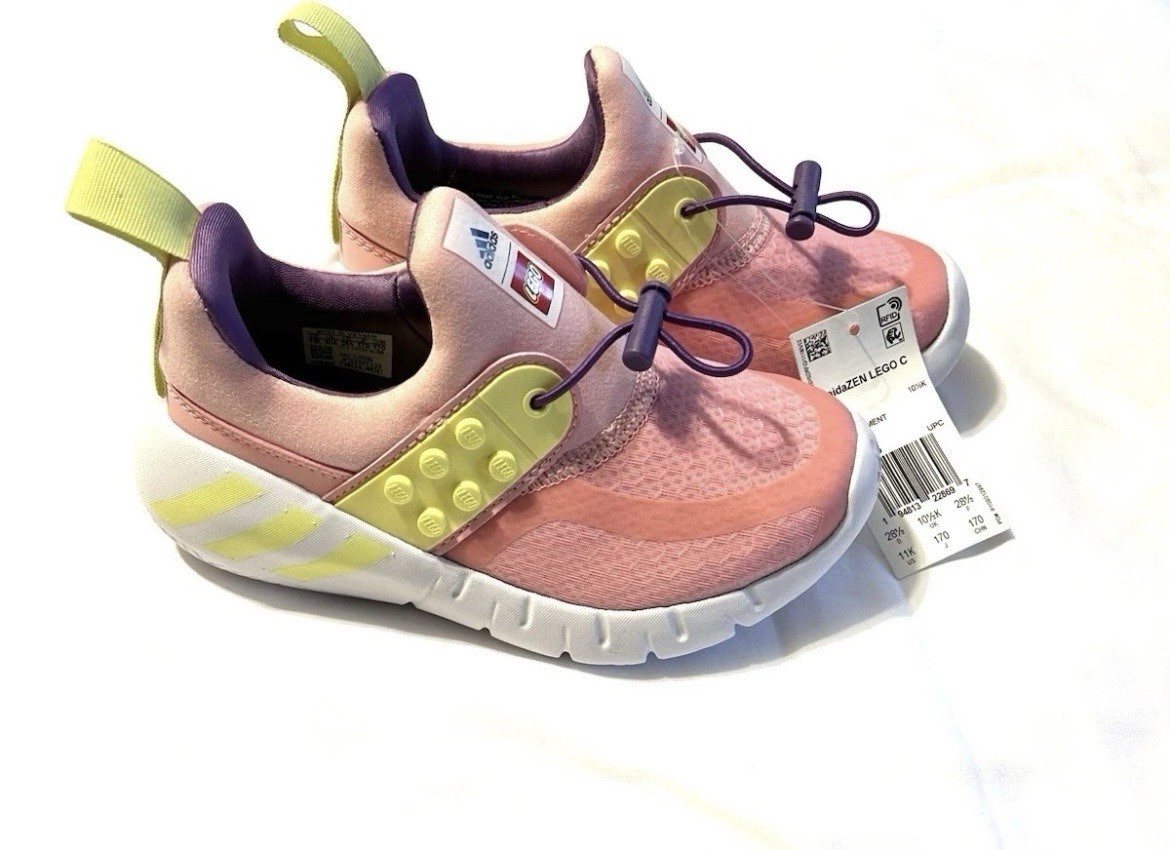 Adidas RapidaZen x LEGO Light Pink Semi Frozen Yellow Sz 11k | eBay Adidas RapidaZen x LEGO Light Pink Semi Frozen Yellow Sz 11k | eBay