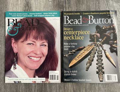 Bead & Button Magazine lot of 2 back issues 1995 #9 & 1999 #30.