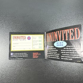 Uninvited Nintendo NES Manual Instruction Booklet Only NO GAME