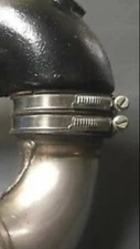 Kawasaki Jet Ski 650 SX X2 Exhaust Head Pipe Coupler Clamps Stainless Steel 2pk