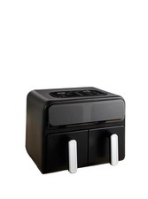 George Home GHAFN121B5M 8L Dual Drawer Digital Air Fryer 2400w Non-stick Black
