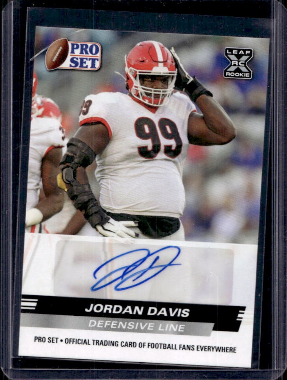 Jordan Davis Leaf Pro Set Draft Autographs #JD2 Base