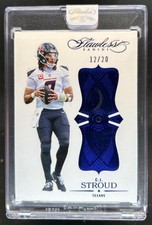 2025 Panini Flawless C.J. Stroud Anniversary Diamond Gem Sapphire #/20 Texans
