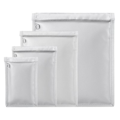 Faraday Bag 4 Pack   Waterproof & Fireproof Signal Blocking 4 Pack, Grey 