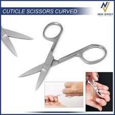 Sharp Steel Manicure Cuticle Nail Cutting Finger Toe Nail Scissors Curved