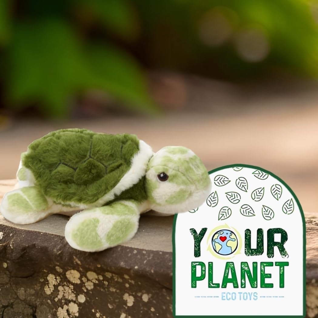 Turtle Plush Soft Toy Your Planet Stuffed Tortoise Eco Plush Toy 15cm
