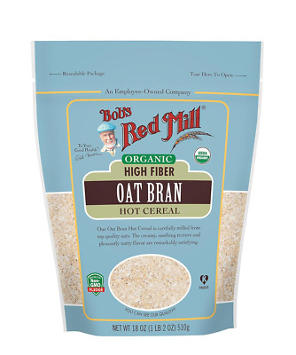 Organic High Fiber Oat Bran Hot Cereal, 18-Ounce