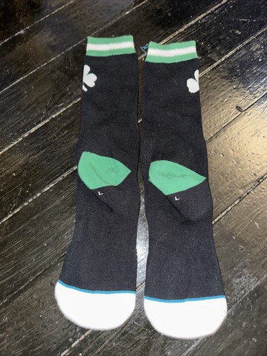 STANCE NBA Boston Celtics Frosted Black Green White Crew Socks NEW Mens L 9-13 - Picture 2 of 2